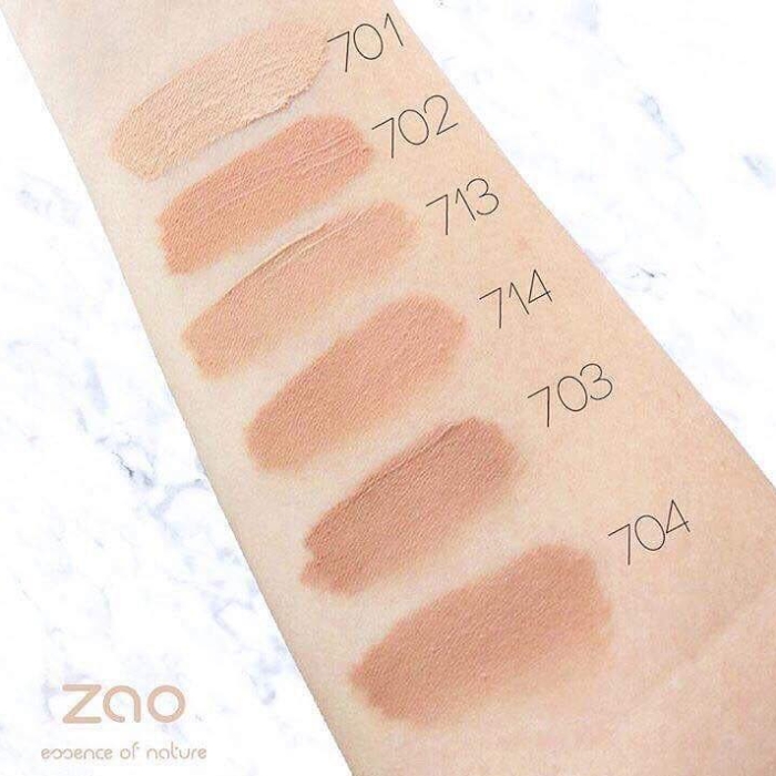 Zao Organic - Копринен течен фон дьо тен - airless помпа - Image 2