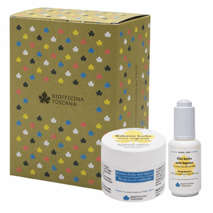 Комплект за грижа за брадата с дървесни нотки - Biofficina Toscna - Image 1