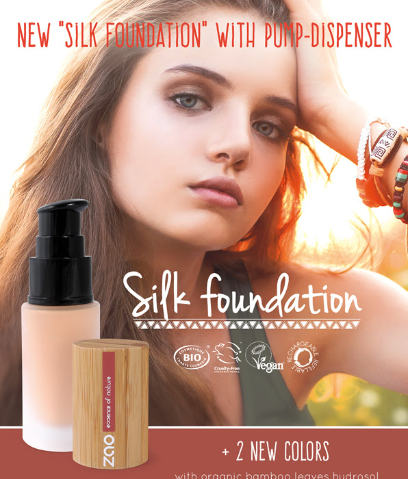 Zao Organic - Копринен течен фон дьо тен - airless помпа - Image 4
