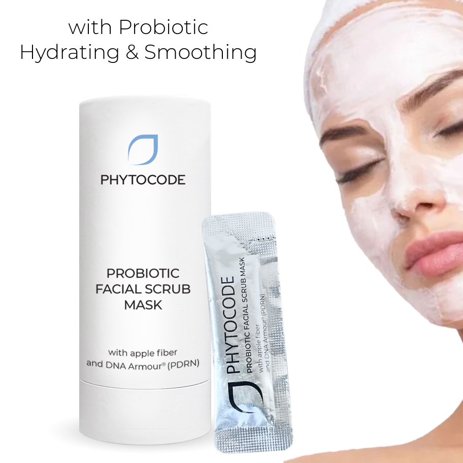 Почистваща скраб-маска за лице с пребиотик – Phytocode
