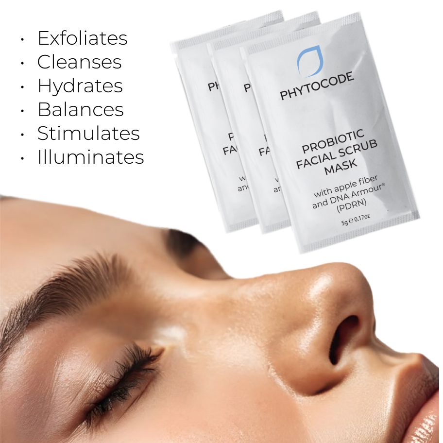 Почистваща скраб-маска за лице с пребиотик – Phytocode