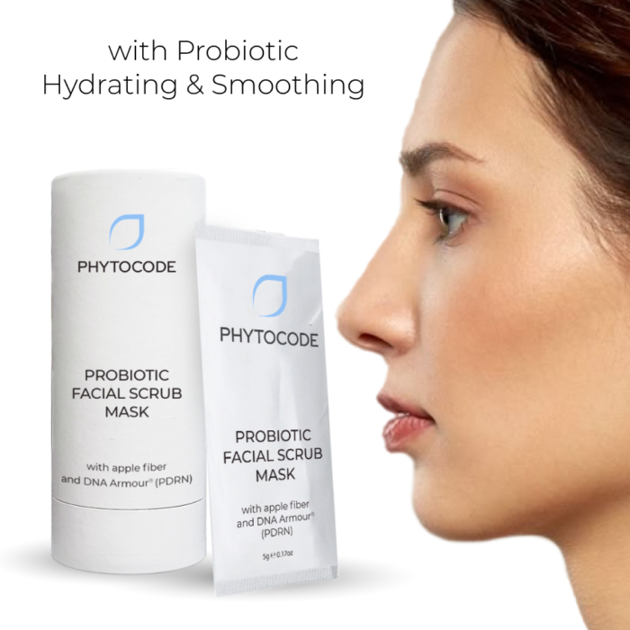 Почистваща скраб-маска за лице с пребиотик – Phytocode