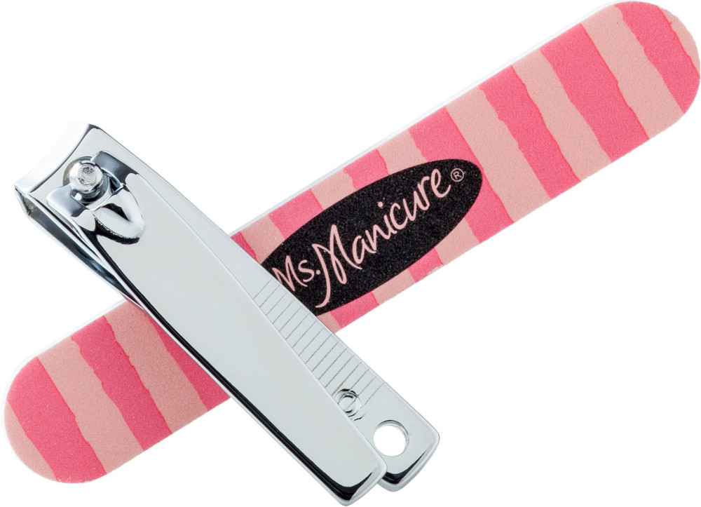 Комплект за чанта нокторезачка от стомана и пиличка Ms.Manicure