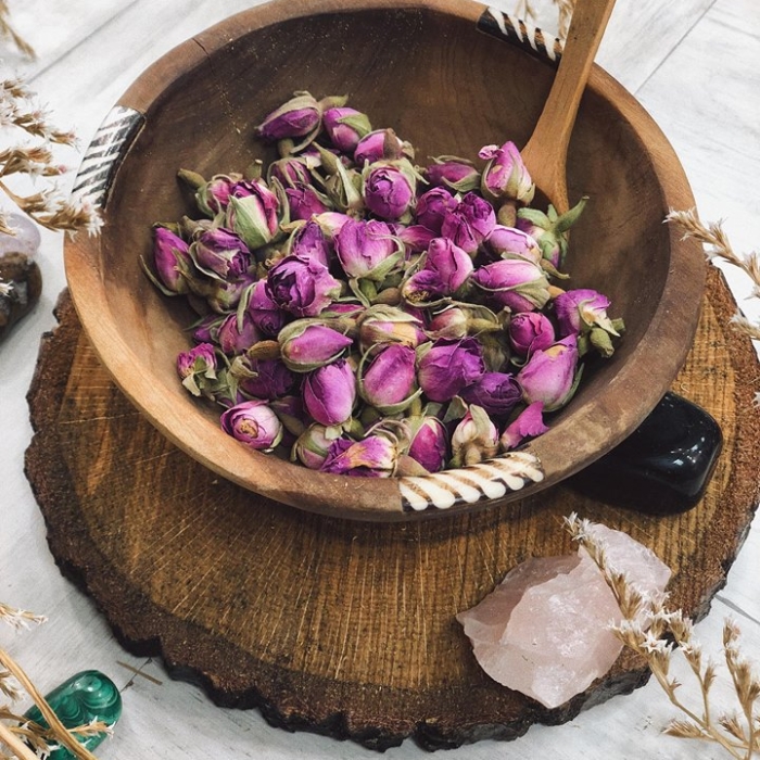 Био изсушени розови пъпки Damascena - насипно