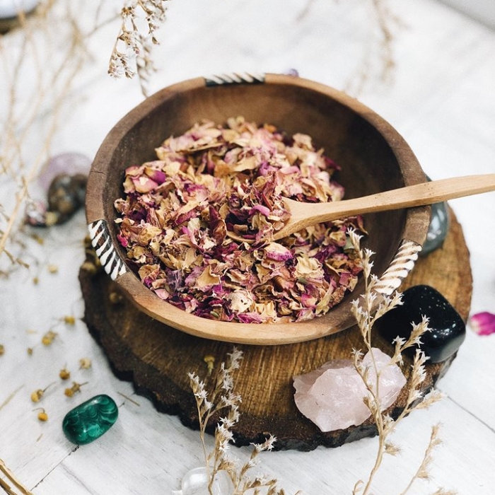 Био изсушен цвят роза Damascena - насипно