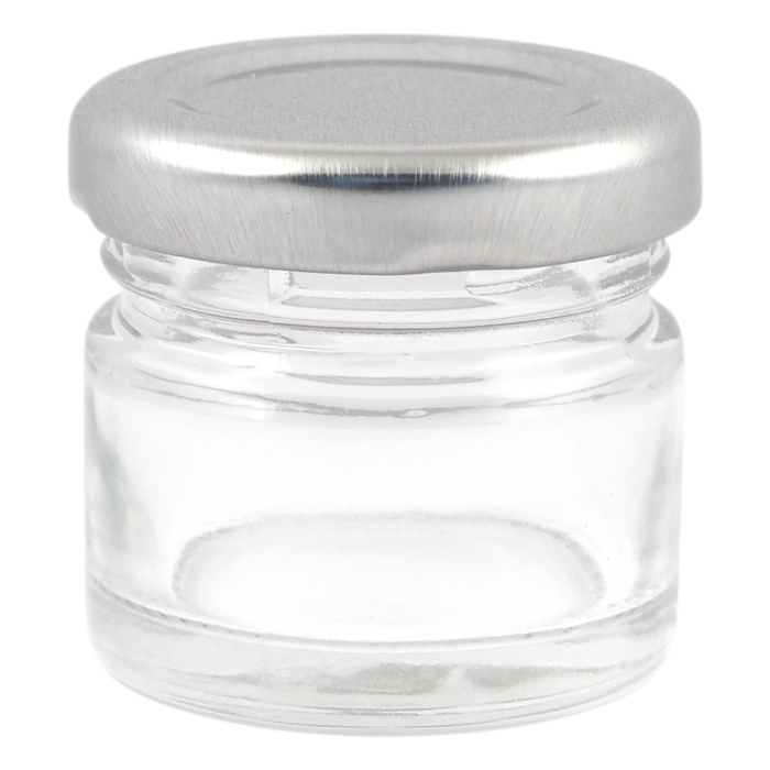 Стъклено бурканче за козметика - 25 мл.
