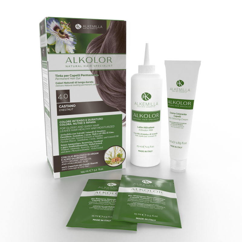 натурална боя за коса кестеняво алкемила одоната