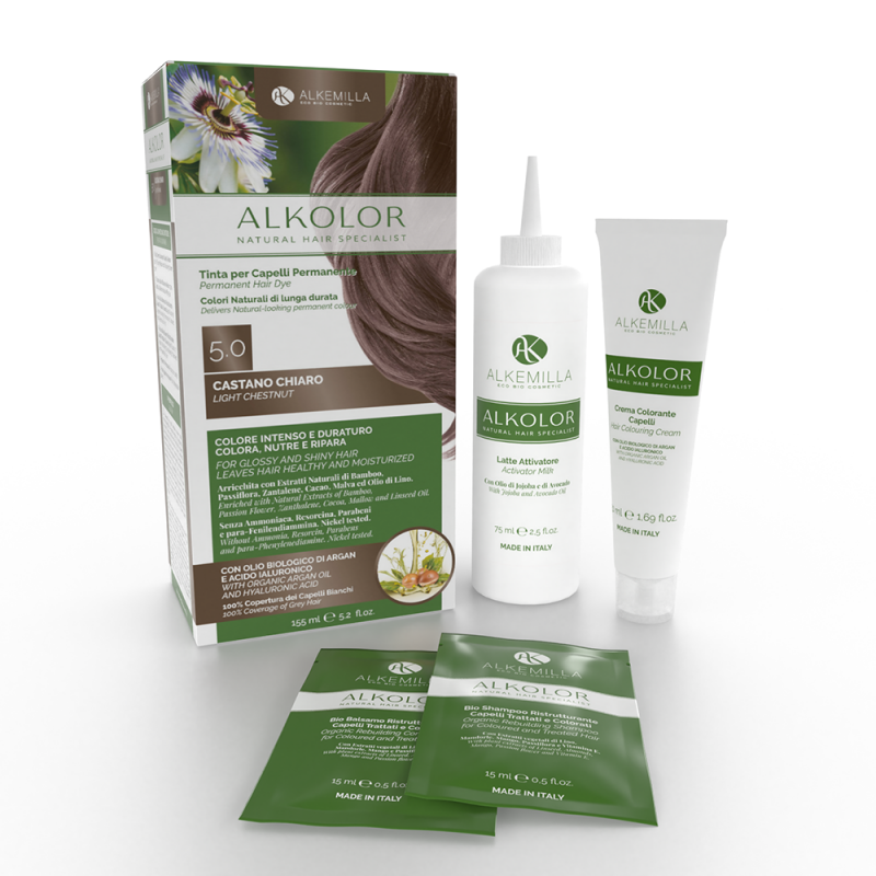 био боя за коса светлокестеняво алкемила одоната