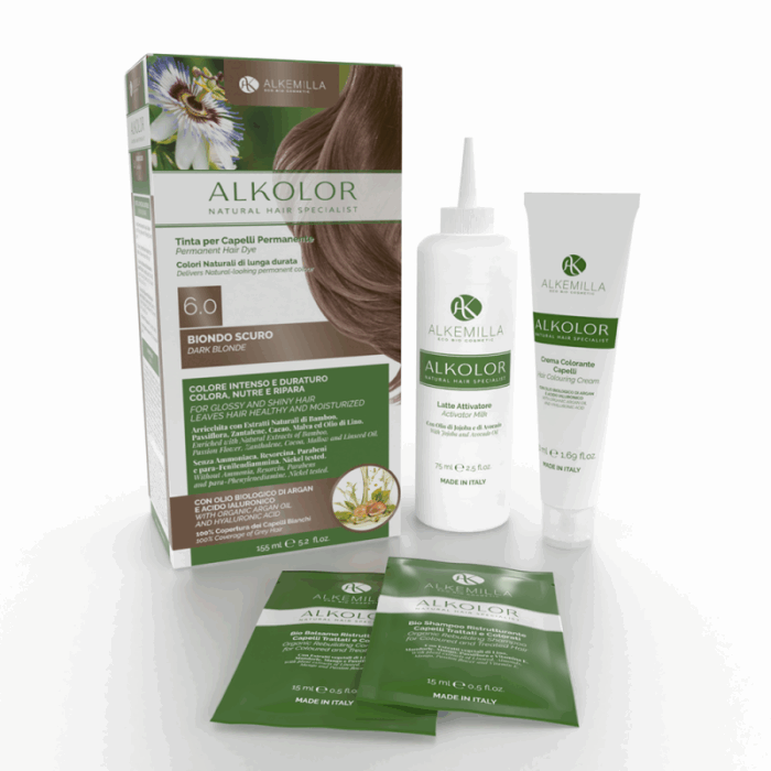 натурална боя за коса тъмно русо алкемила одоната