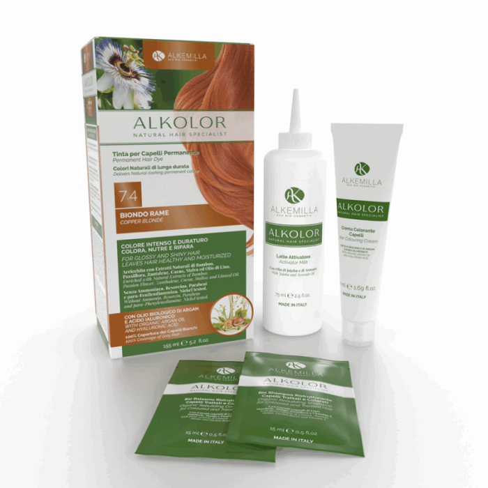 натурална боя с медено рус цвят алкемила одоната