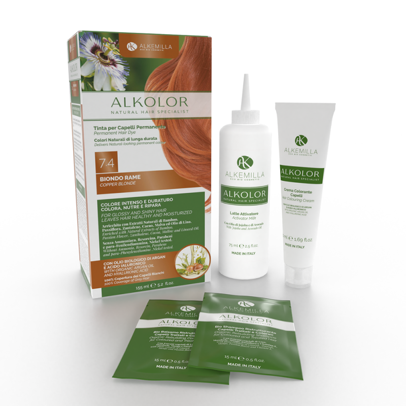 натурална боя с медено рус цвят алкемила одоната