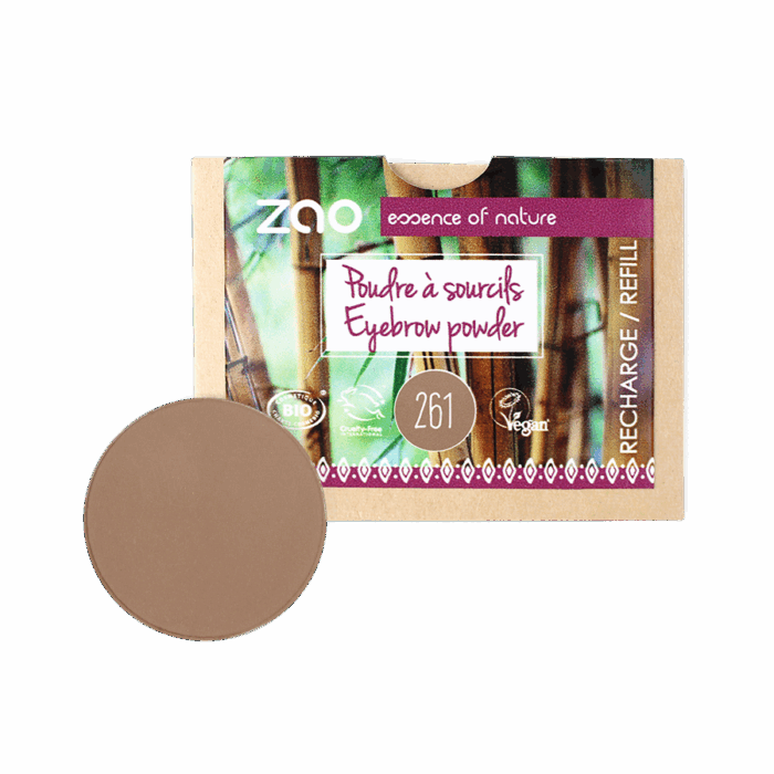 Сенки за вежди -Пълнител (3 цвята) - Zao Organic - Image 3