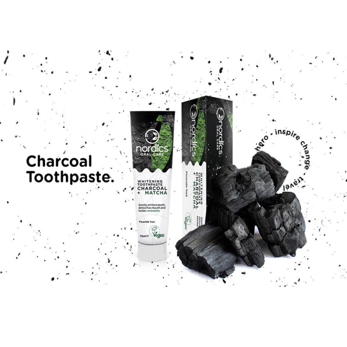 Избелваща паста за зъби с Въглен и Матча - Nordics - Image 2