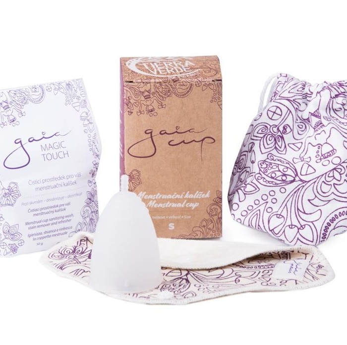 КОМПЛЕКТ: Менструална чашка и многократна превръзка - Tierra Verde - Image 2