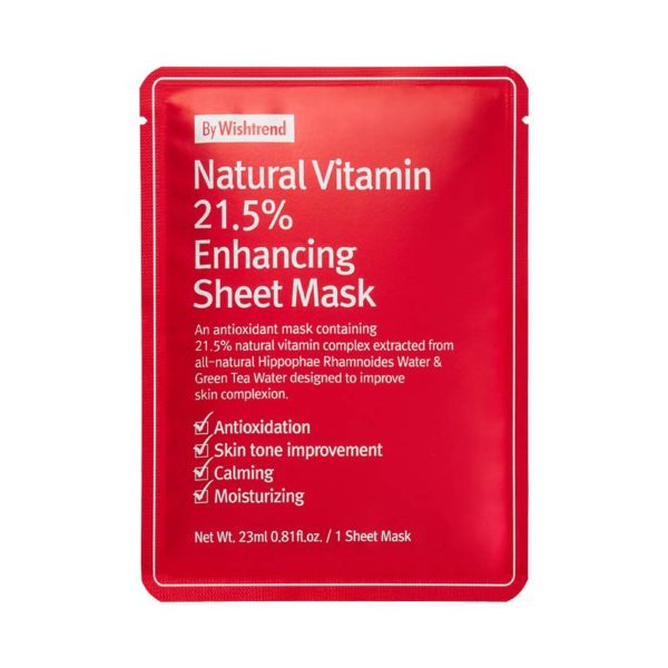 Шийт витаминна маска NATURAL VITAMIN 21.5 ENHANCING - Wishtrend