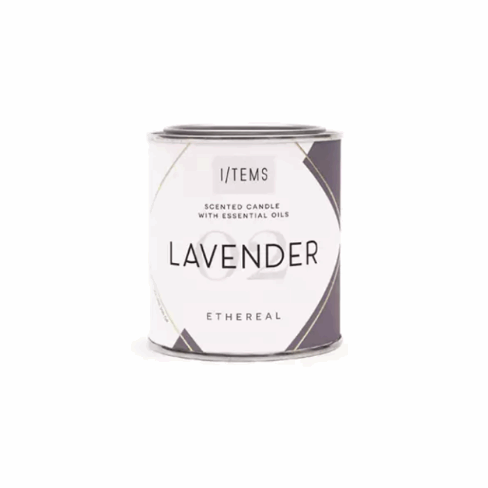 AРОМАТНА СВЕЩ С ЕТЕРИЧНИ МАСЛА – ЛАВАНДУЛА – I/TEMS