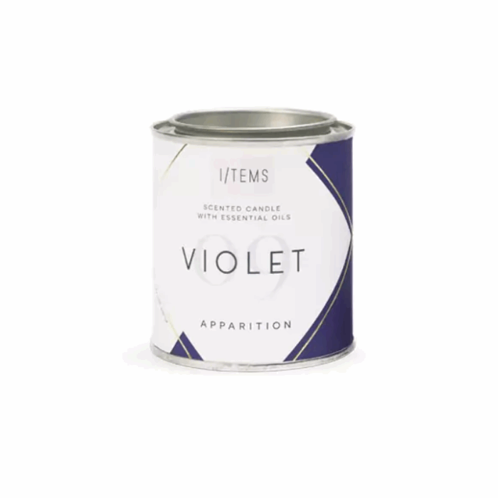 AРОМАТНА СВЕЩ С ЕТЕРИЧНИ МАСЛА – ВИОЛЕТКИ – I/TEMS