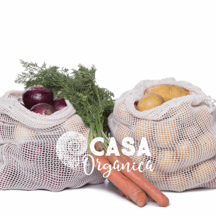 Еко пазарска мрежеста торбичка