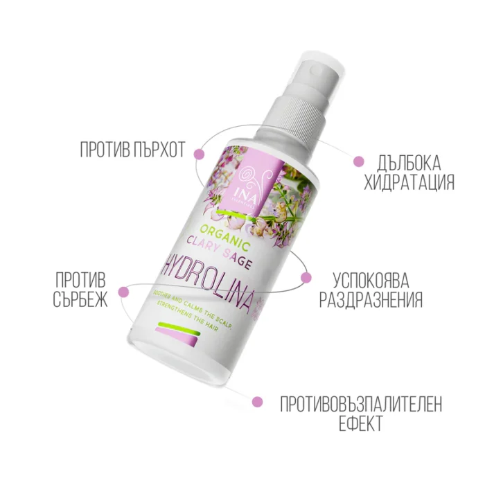 Био Вода от Салвия против Пърхот и Себорея 200мл - Спрей - INAESSENTIALS - Image 2