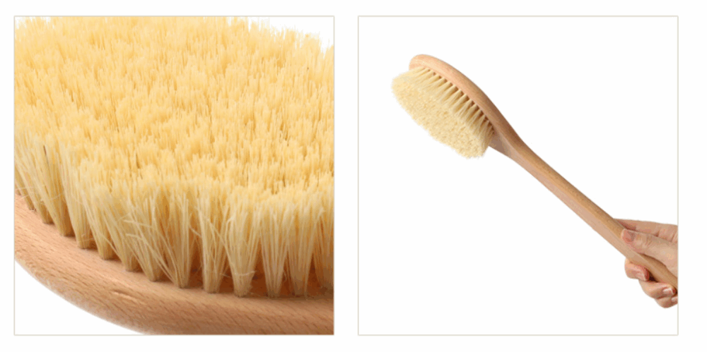 Четка за сухо четкане с дълга дръжка - Naturae Donum