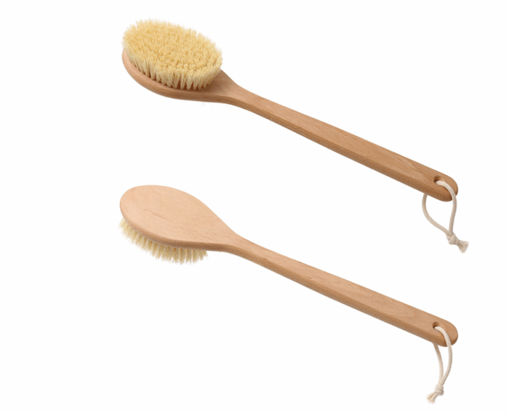 Четка за сухо четкане с дълга дръжка - Naturae Donum