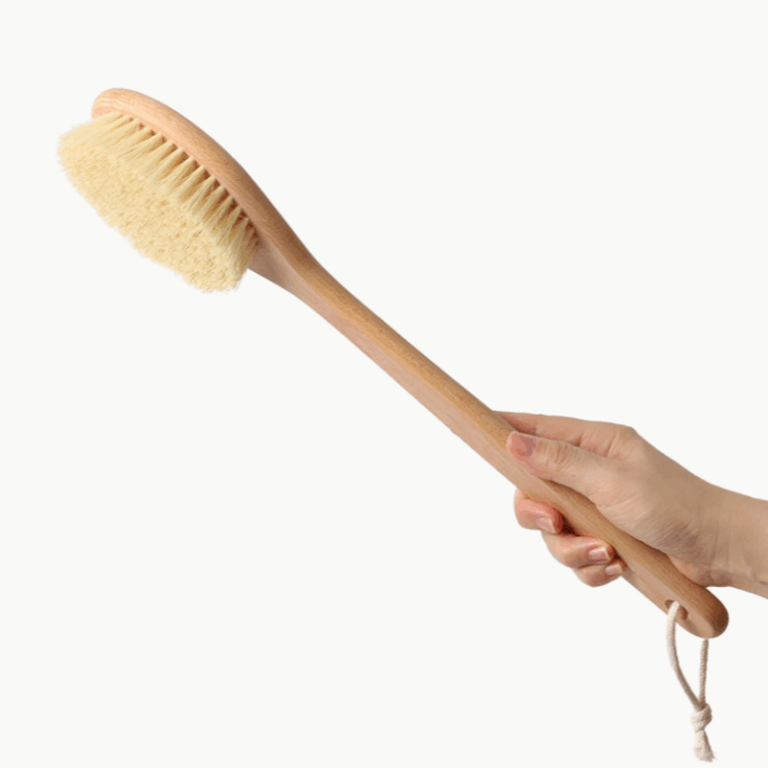 Четка за сухо четкане с дълга дръжка - Naturae Donum