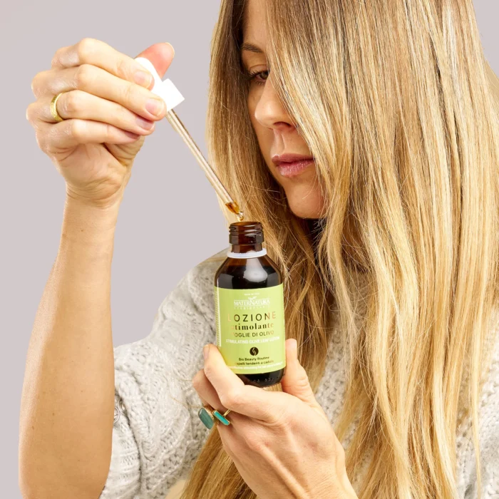 Стимулиращ лосион за растеж на косата с маслинови листа - MaterNatura - Image 4