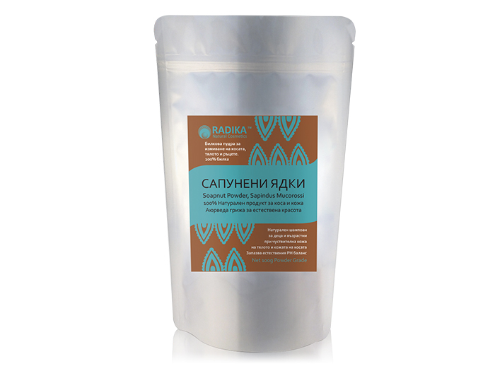 Сапунени ядки на прах за лице и коса (Sapindus Mucorossi) 100g