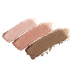Triple Cognac - matte warm tan, matte deep warm brown and light pearl beige