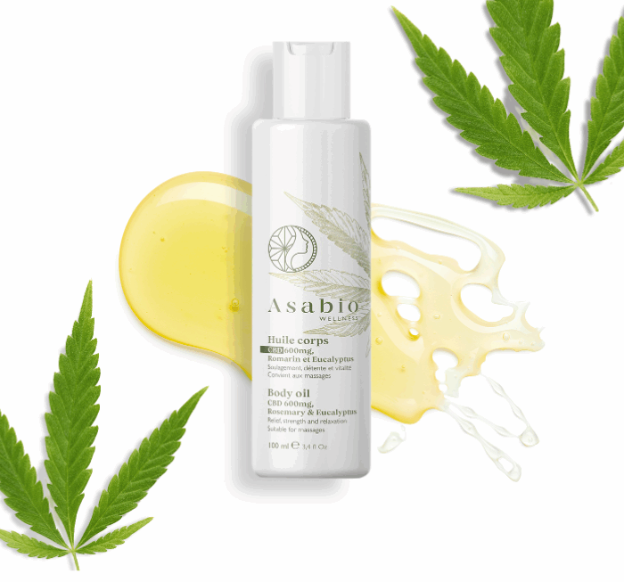 Терапевтично олио с Розмарин, Евкалипт и CBD 600mg - ASABIO - Image 2