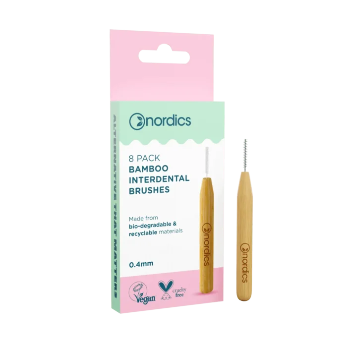 Интердентални четки 0.4 мм от бамбук биоразградими - Nordics