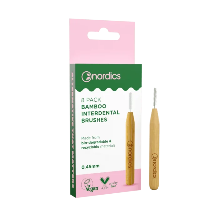 Интердентални четки 0.45 мм от бамбук биоразградими  - Nordics