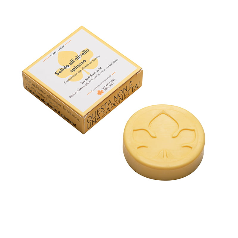 Твърд шампоан и душ гел с морски зърнастец - Biofficina Toscana