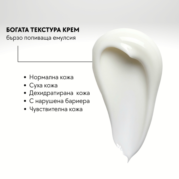 Хидратиращ крем за суха и чувствителна кожа - PhytoEssenceBio