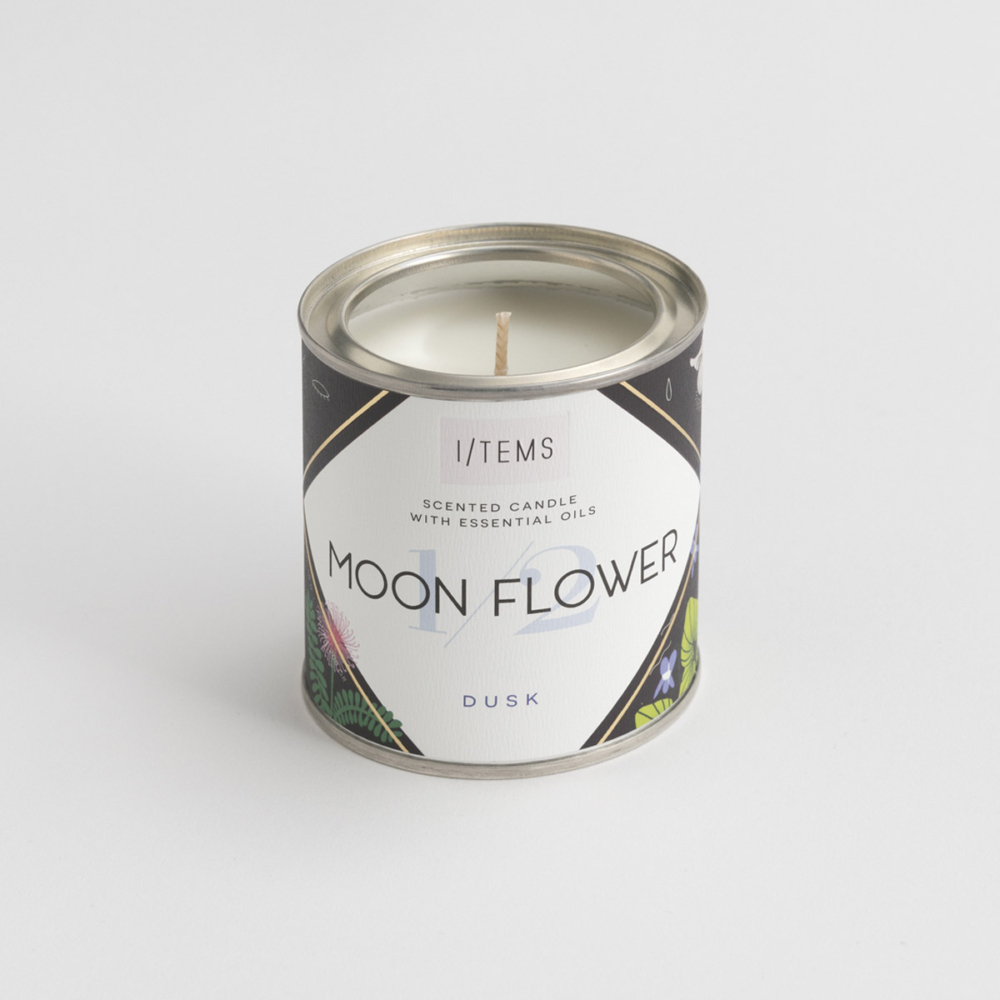 AРОМАТНА СВЕЩ С ЕТЕРИЧНИ МАСЛА – MOON FLOWER – I/TEMS