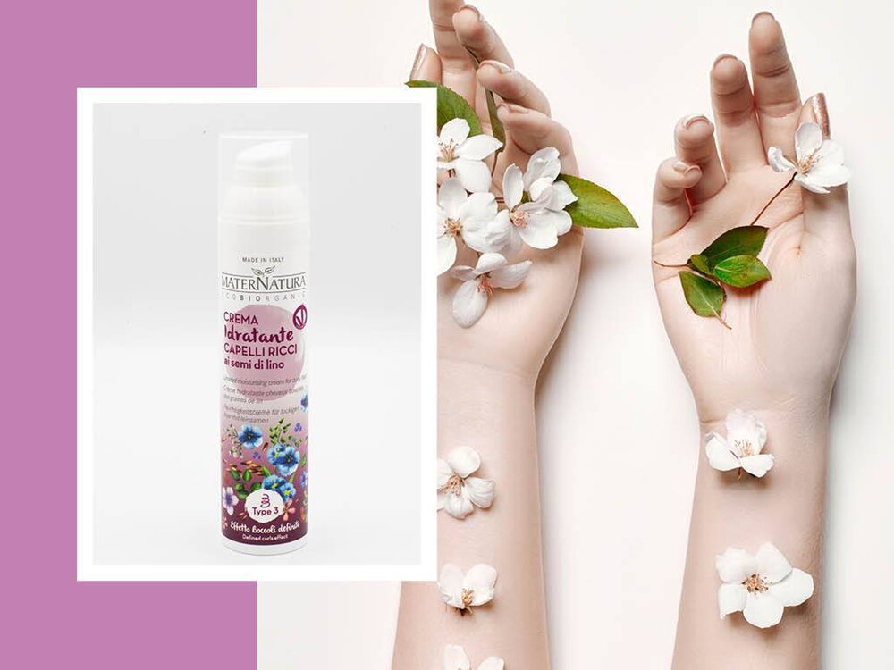 Овлажняващ стилизиращ крем с ленено семе - MaterNatura