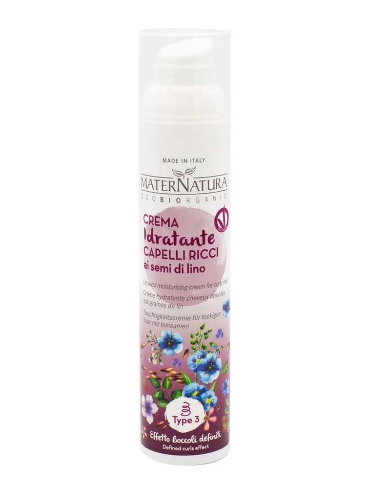 Овлажняващ стилизиращ крем с ленено семе - MaterNatura