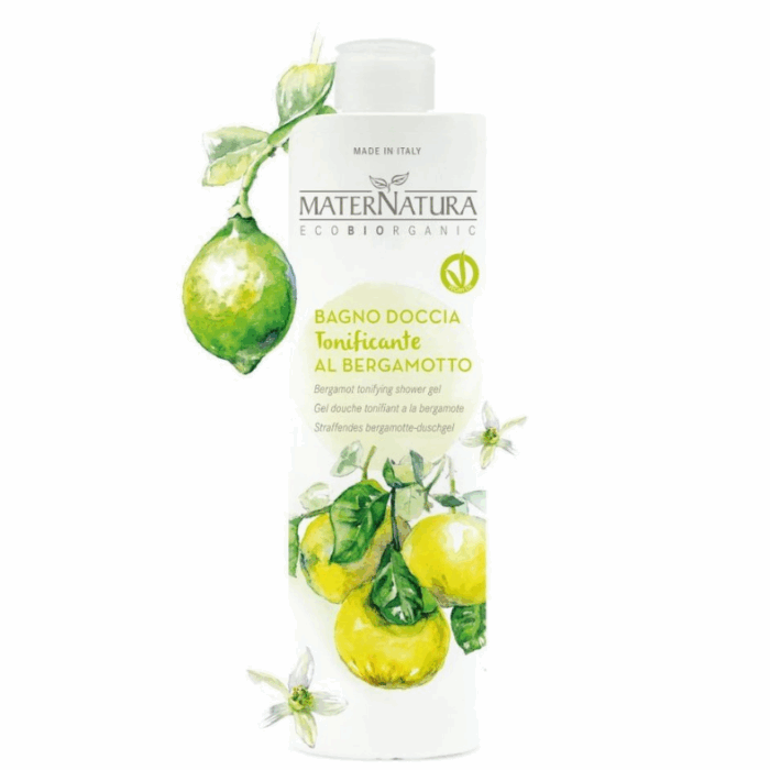 Тонизиращ душ гел с Бергамот - MaterNatura - Image 1