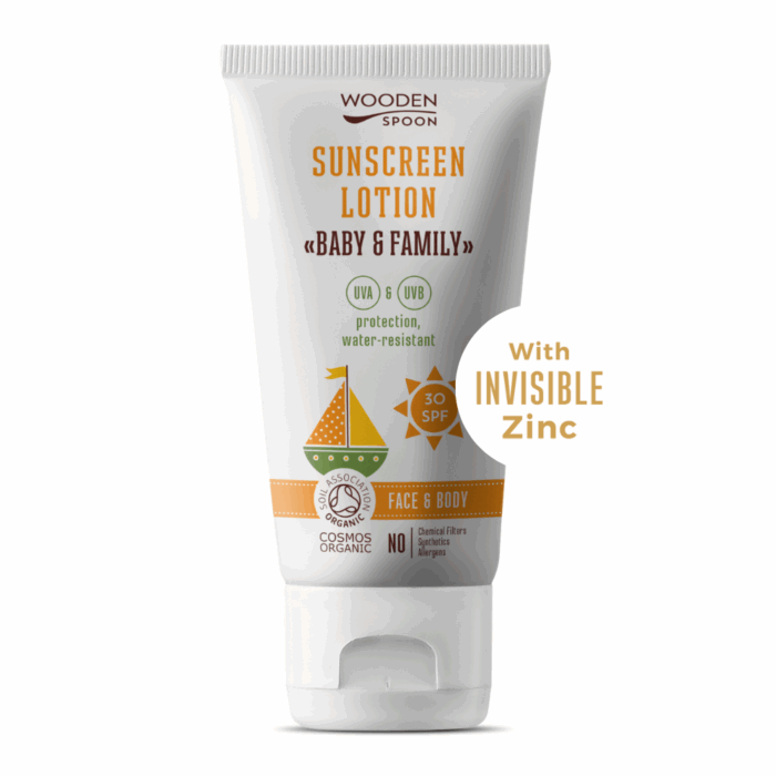 Био Слънцезащитен лосион “BABY&FAMILY” SPF 30 - WoodenSpoon