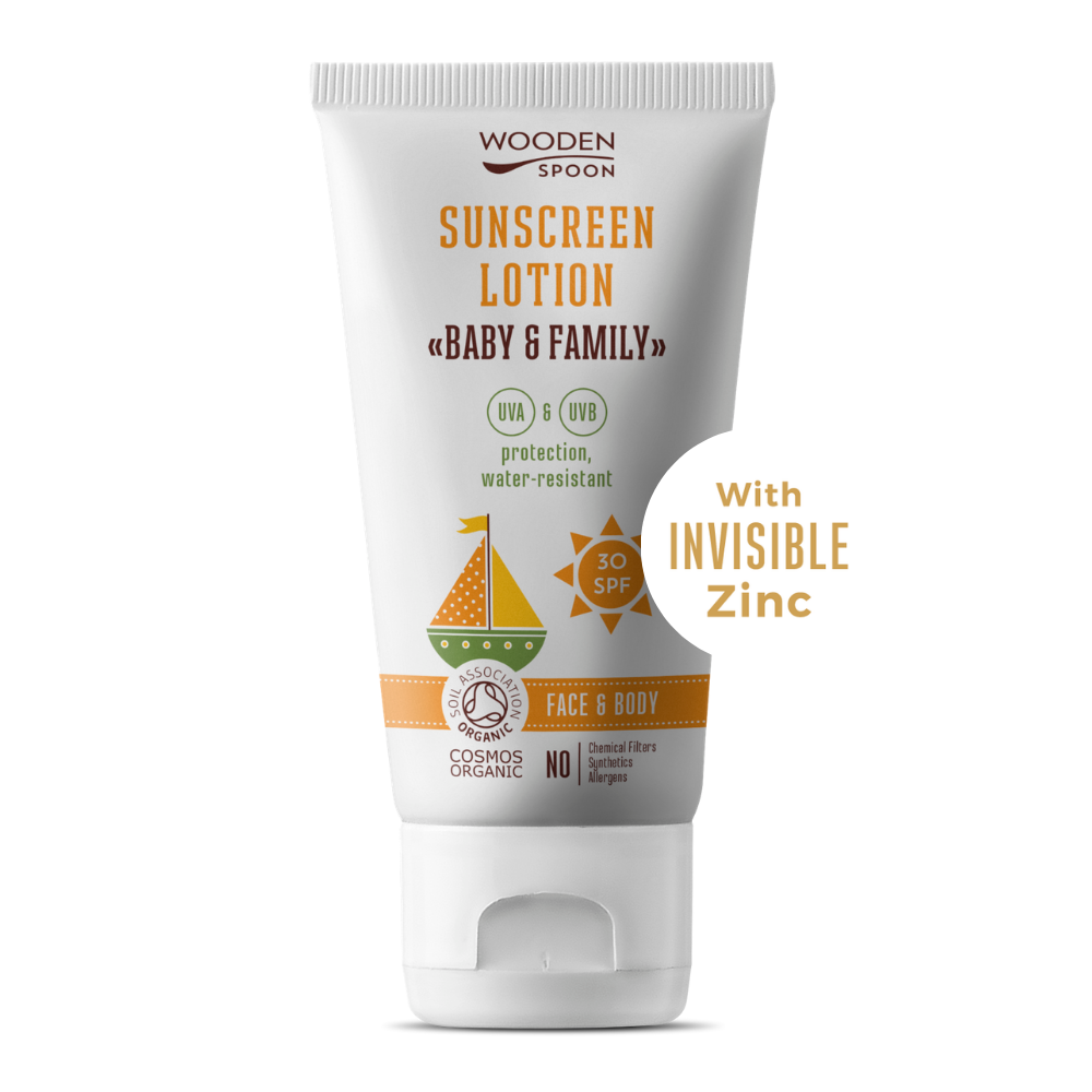 Био Слънцезащитен лосион “BABY&FAMILY” SPF 30 - WoodenSpoon