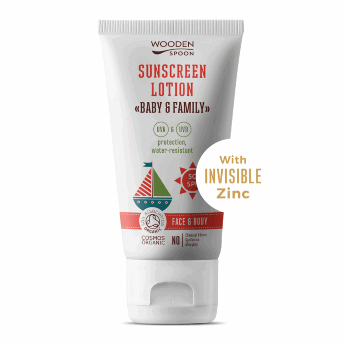 Био Слънцезащитен лосион “BABY&FAMILY” SPF 50 - WoodenSpoon