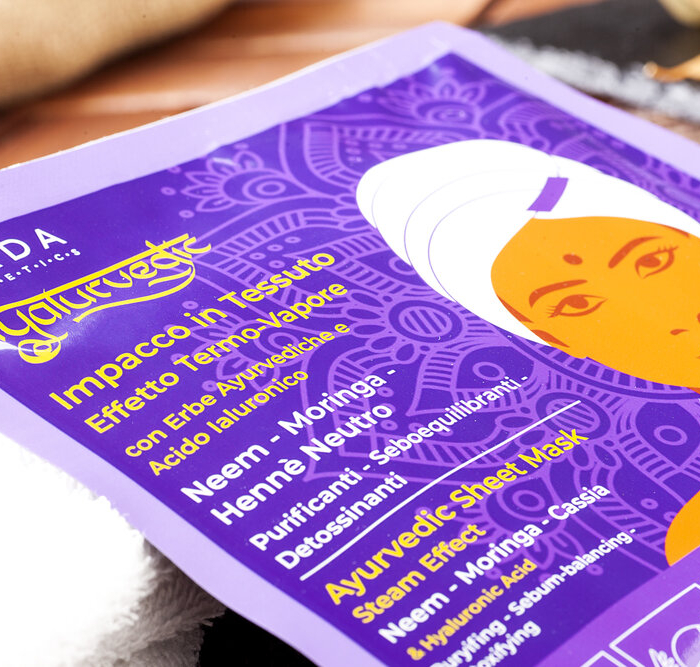 Пречистваща лист-маска за коса Hyalurvedic - GYADA Cosmetics