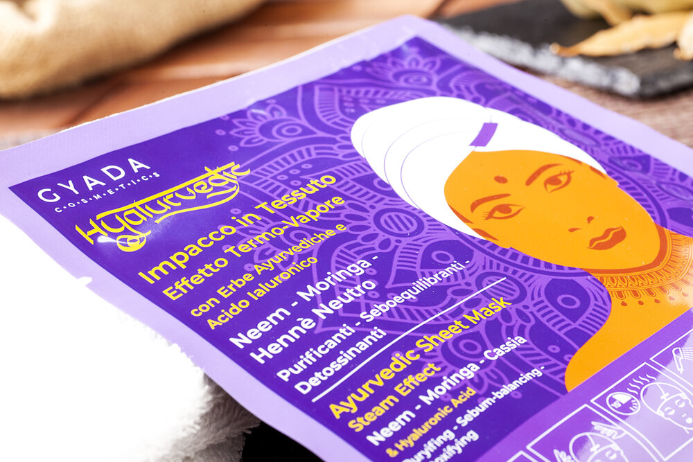 Пречистваща лист-маска за коса Hyalurvedic - GYADA Cosmetics