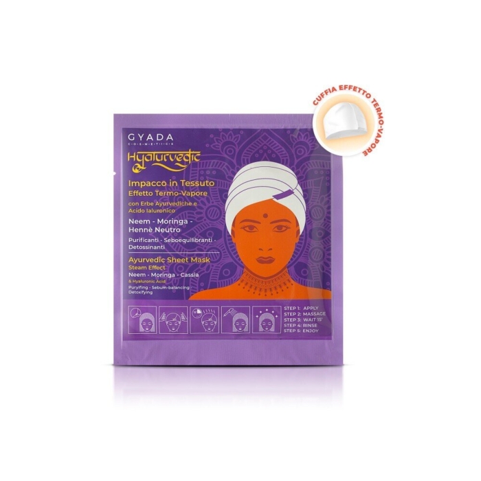 Пречистваща лист-маска за коса Hyalurvedic - GYADA Cosmetics