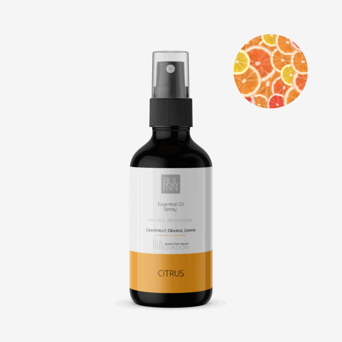 Натурален есенциален спрей с био етерични масла - портокал, лимон и грейпфрут -BUL INNOVATION