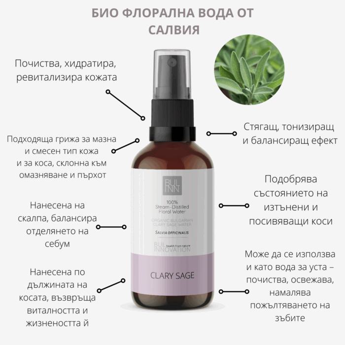 Флорална вода от салвия – BUL INNOVATION