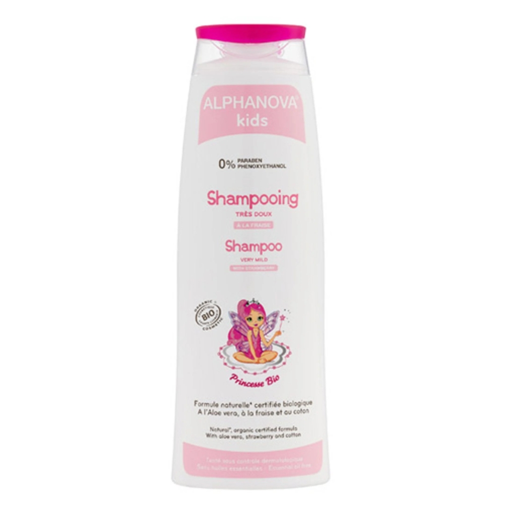 Натурален детски шампоан за момичета с ягода - Alphanova