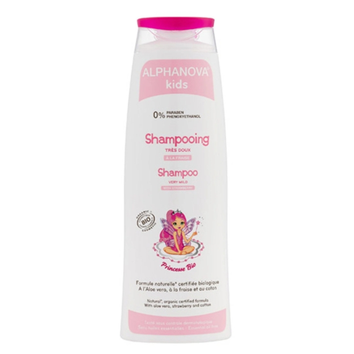 Натурален детски шампоан за момичета с ягода - Alphanova