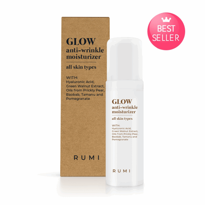 Дълбоко хидратиращ дневен крем за лице GLOW - Rumi
