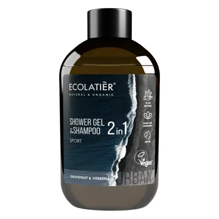 Шампоан и душ гел 2в1 Sport -600мл- ECOLATIER